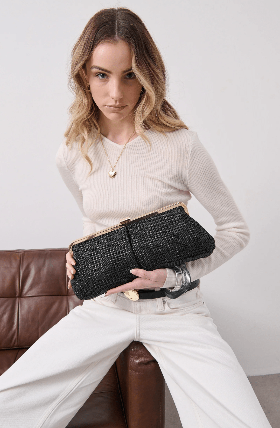 The Vesper Woven Clutch